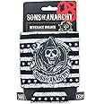Sons of Anarchy Black and White Stripe Reaper Foam Can Huggie