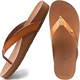 ONCAI Womens Flip Flops For Women Comfortable Strap Yoga Mat Non-Slip Women's Thong Sandal Casual Summer Beach Slippers With Arch Support