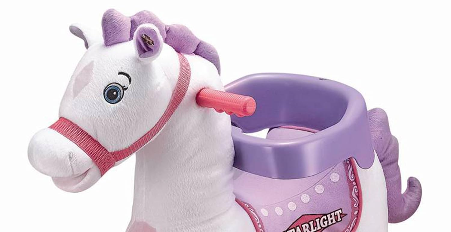rockin rider starlight grow with me plush animated pony tek nek toys on PopScreen