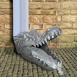 Jambazians Crocodile Head Gutter Guardian Downspout