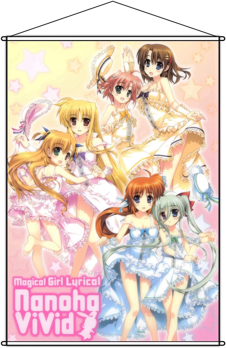 Amazon 魔法少女リリカルなのは B2タペストリー ミウラ リナルディ 八神はやて アインハルト ストラトス 高町ヴィヴィオ フェイト テスタロッサ 高町なのは B2 728 X 515 Mm 掛ける絵 アニメ 萌えグッズ 通販