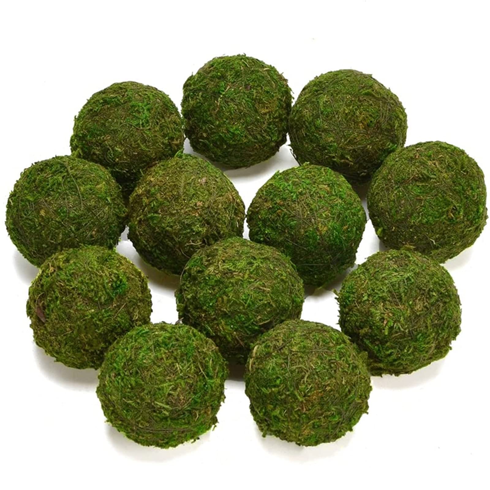 Photo 1 of *Missing Parts*
BYHER Natural Green Moss Decorative Ball,Handmade (3.5"-Set of 6)