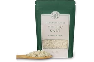 SALTCRAFT CELTIC SALT - Celtic Salt, Coarse Grain Crystals, Low Sodium 20% | Perfect for Hydration & Cooking | Kosher Certifi