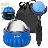 Everjoys Massage Ball Roller Set– Ice Cold and Hot for Deep Tissue and Sore Muscle Relief of Stiffness and Stress, Body, Neck, Back, Face, Eyes,Plantar, Foot