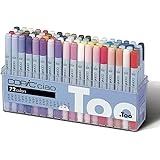 Copic Premium Artist Markers - 72 color Set A - Intermediate Level