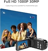 ORDRO B320 1080P Camcorder 18X Zoom 2 Batteries Night Vision 16GB Card view 2