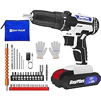 21v Cordless Power Drill Combi Driver Electric Screwdriver Tools Kit,2 Variable Speed 25+1 Torque Setting,29pcs Drill/Driver