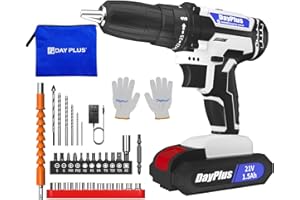 21v Cordless Power Drill Combi Driver Electric Screwdriver Tools Kit,2 Variable Speed 25+1 Torque Setting,29pcs Drill/Driver 