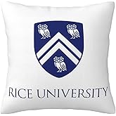 Rice University Pillow Case Cushion Cover Living Room Sofa Decoration Throw Pillows Covers 18x18 Inches