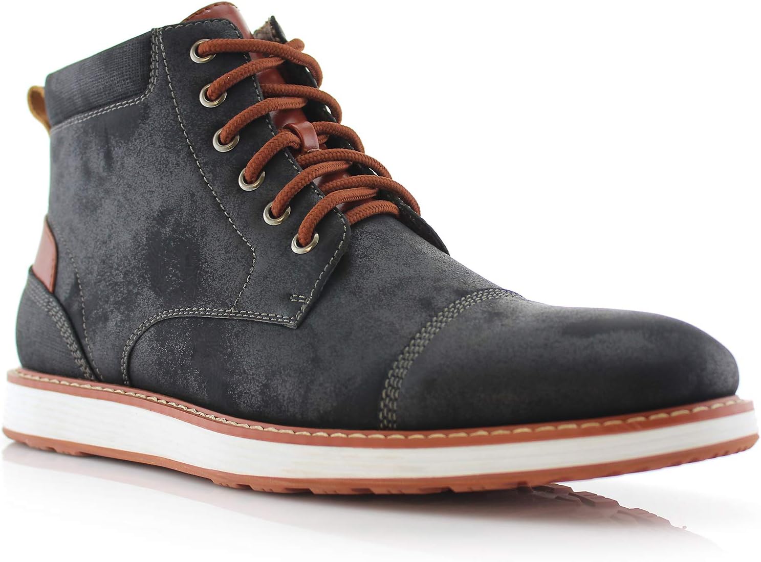 Ferro AldoBirt MFA506027 Mens Memory Foam Casual Mid-Top Sneaker Desert Vegan Leather Chukka Boots