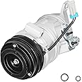 A/C Compressor Fits for Cadillac Escalade 6.2L 2010-2014, 2006-2014 for Chevrolet Express 1500 2500 3500, 2010-2013 Suburban 1500 2500, 2009 for Hummer H2 6.2L, Yukon XL Savana Tahoe 4.8L 5.3L 6L 6.2