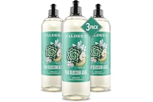 Caldrea Dish Soap, Biodegradable Dishwashing Liquid made with Soap Bark and Aloe Vera, Pear Blossom Agave, 16 oz , 3 Pack