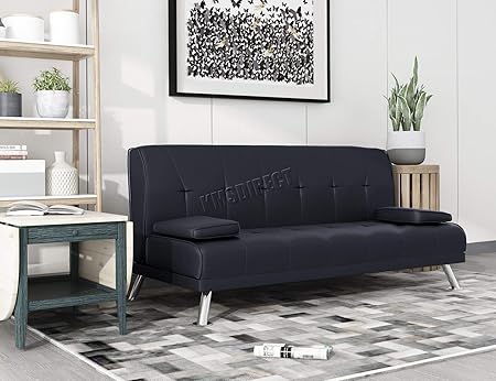 Westwood Kunstleder Manhattan Sofa Bett Liege 3-Sitzer Moderne Luxus