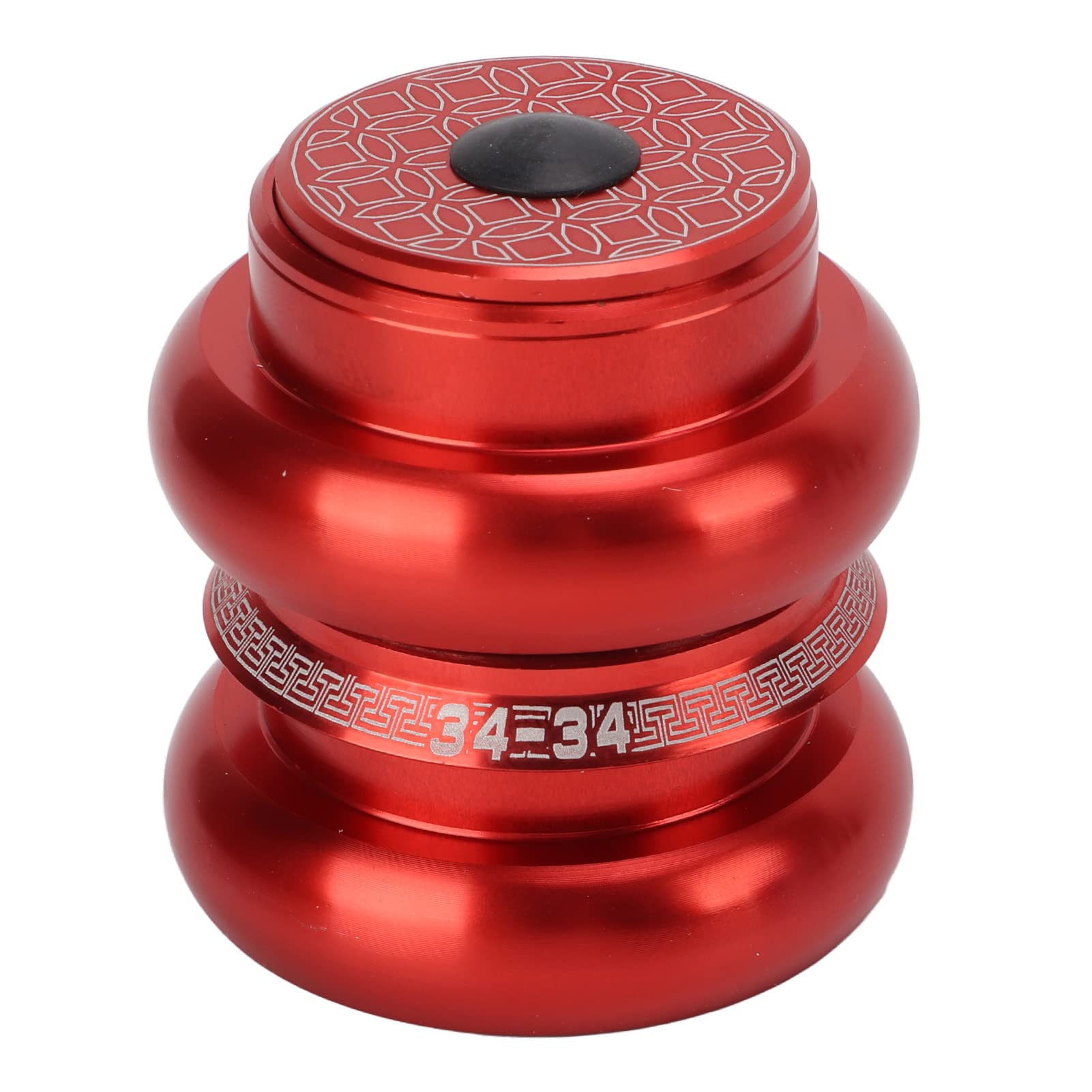 Bicycle Headset 34mm Threadless Headset Aluminum Alloy Bicycle Front Fork Headset for Mountain Road Bike(red)