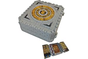 DND 5E Character Stat Tracker Chest - 59 Number Dials &13 Toggle Sliders, A6 Compatible for DND Dice, Pens & Notebooks