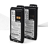 ROWSHEP (2-Pack) 7.2V 2200mAh PMNN4807A Li-ion Battery Replacement for R7 Portable Two Way Radios IP68 Rated