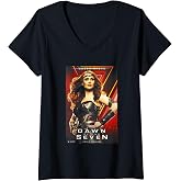 Women's The Boys Queen Maeve Vought Poster Superhero TV Show V-Neck T-Shirt