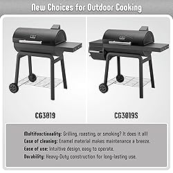 Feasto BBQ Charcoal Grill with Side Table, 30-In