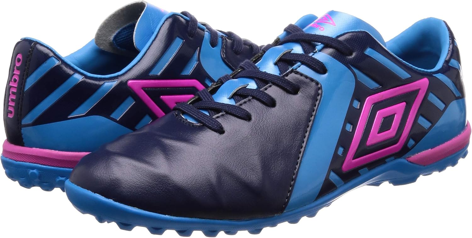 Amazon アンブロ サッカーシューズ サッカー スパイク メンズ トレーニング 人工皮革 屈曲 クッション 耐久 人工芝 土 ユ メデユ サ2 Sl Jr Wide ピーコート Iブルー ピンク 25 5 Cm Umbro アンブロ ランニング