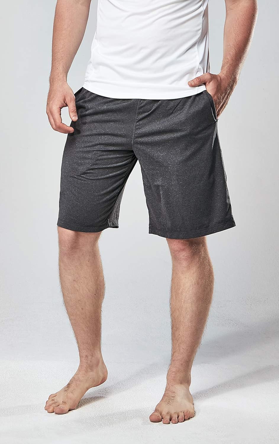 DEVOPS Men's 2-Pack Loose-Fit 10" Workout Gym Shorts with Pockets: Clothing
