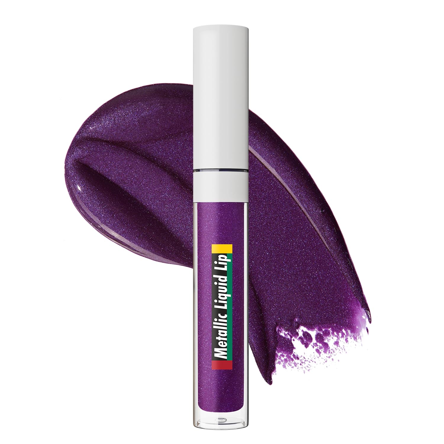 Photo 1 of ***7 INCLUDED***Black Radiance Cross Colours Metallic Liquid Lip, Moisture-Rich Ultra Glossy Finish, Pigment-Loaded Formula with Micro Glitter, Soft Paddle Applicator, Cruelty-Free - Hyped Up Purple***7 INCLUDED***