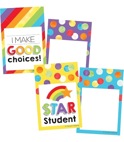Carson Dellosa – Calypso Mini Colorful Cut-Outs, Classroom Décor, 36...