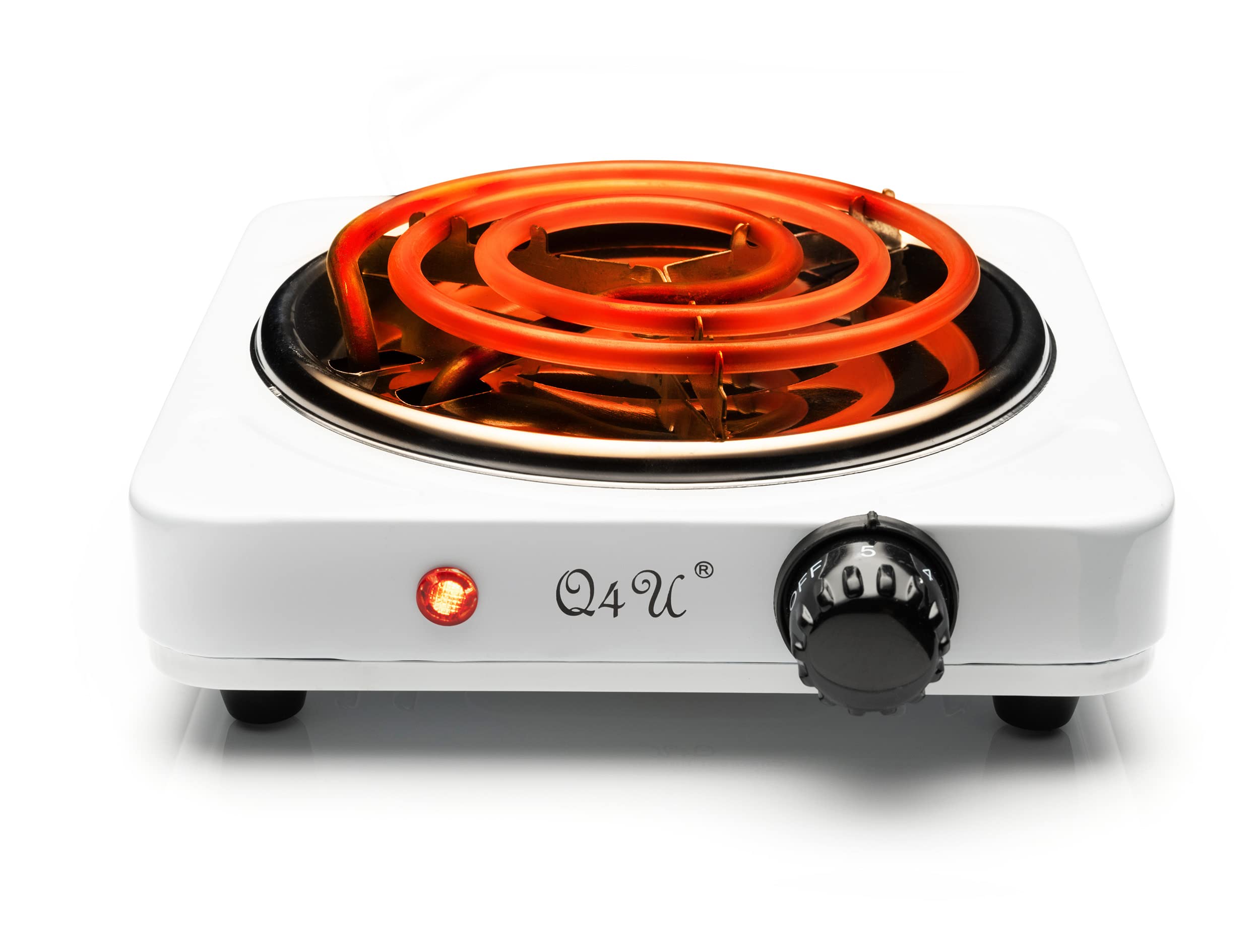 Q4U charcoal burner 1000W Electric Charcoal Burner for Coconut Coal Coil -With Uk plug