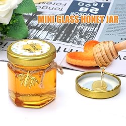 XING-RUIYANG 60 pack 1.5 oz Mini Honey Jars，baby