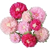 Mybbshower Pink Paper Flower Wedding Centerpiece Birthday Party Backdrop Nursery Room Wall Home Decoration Pack of 9
