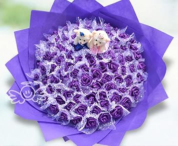 Bouquet Fleurs Balle Main Tenant Des Fleurs Artificielles