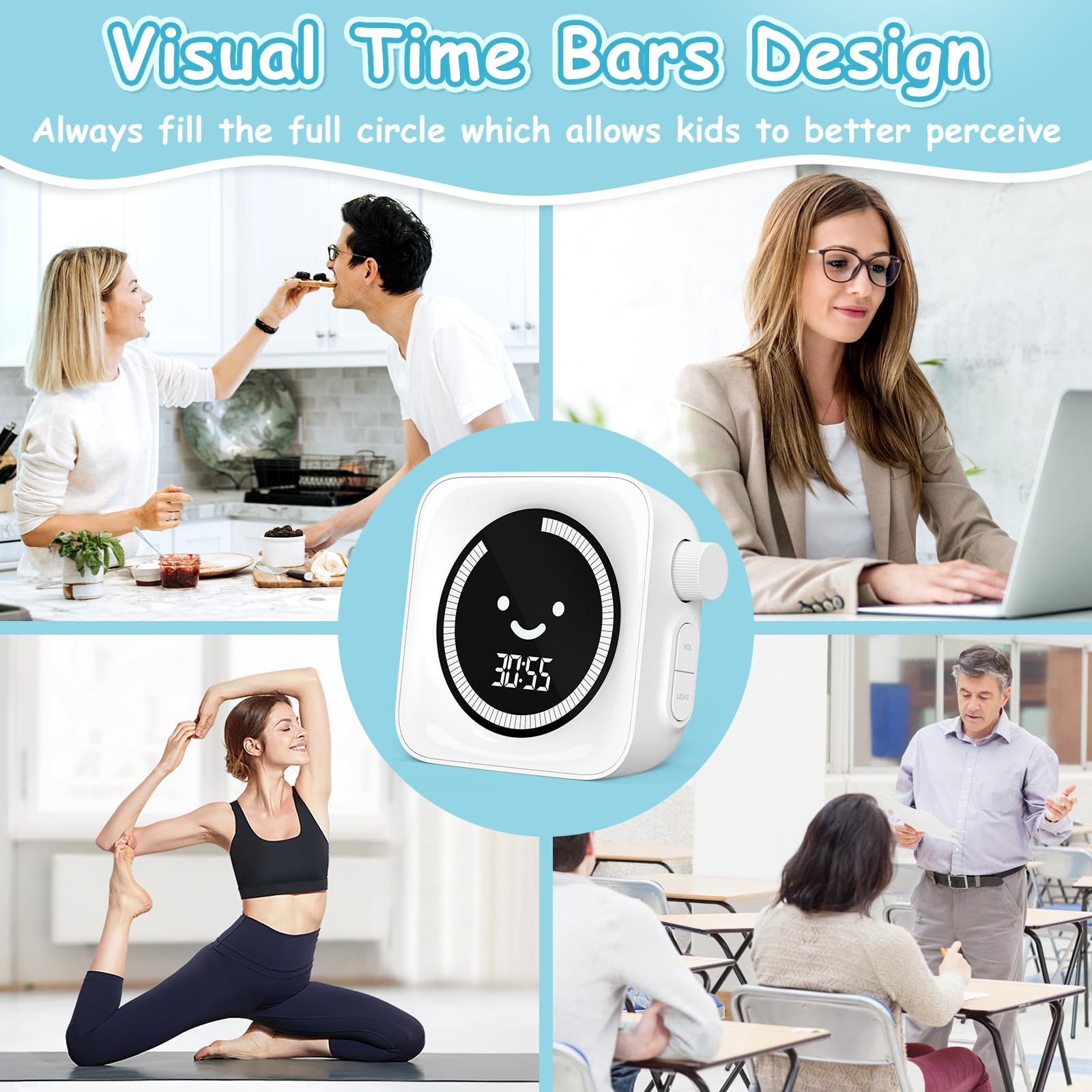 Mua Visual Timer, Sonneten 99 Minute Digital Timer Kitchen Timer Desk ...