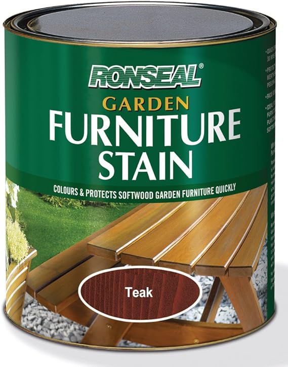 Ronseal GFST25L 2.5L Garden Furniture Stain Teak Amazon.co.uk DIY