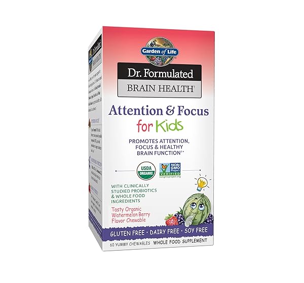 GARDEN OF LIFE DR. FORMULATED ATTENTION AND FOCUS...
