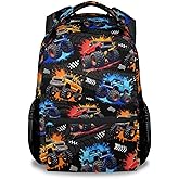GiftoFLUX Toddler Backpack - Truck Backpacks for Boys - Kids Bookbag for School - Durable School Bag for Kindergarten/Preschool/Elementary(17 Inch)