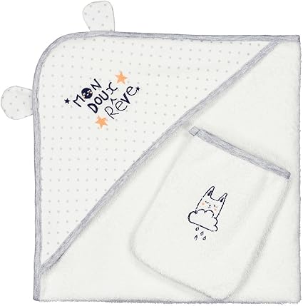 Petit Beguin Cape Et Gant De Bain Bebe Mixte Doux Reves Amazon Fr Bebes Puericulture