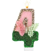 Witch Theme Birthday Cake Candle - Number 6 With Butterfly Wings, Pink & Green Wax For Fantasy Party Decor - View #8