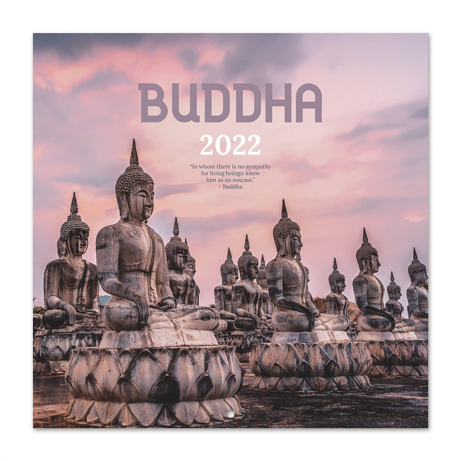 Grupo Erik: Official The Buddha 2022 Wall Calendar, 12' x 12' Square, Family Calendar, Natural Wonders Travel Calendar