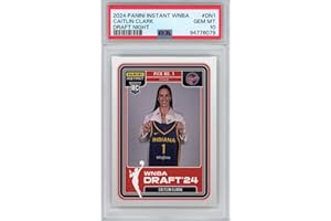 HOFSM.COM HALL OF FAME SPORTS MEMORABILIA Graded 2024 Panini Instant WNBA Caitlin Clark #DN1 Draft Night Rookie RC Basketball Card PSA 10 Gem Mint