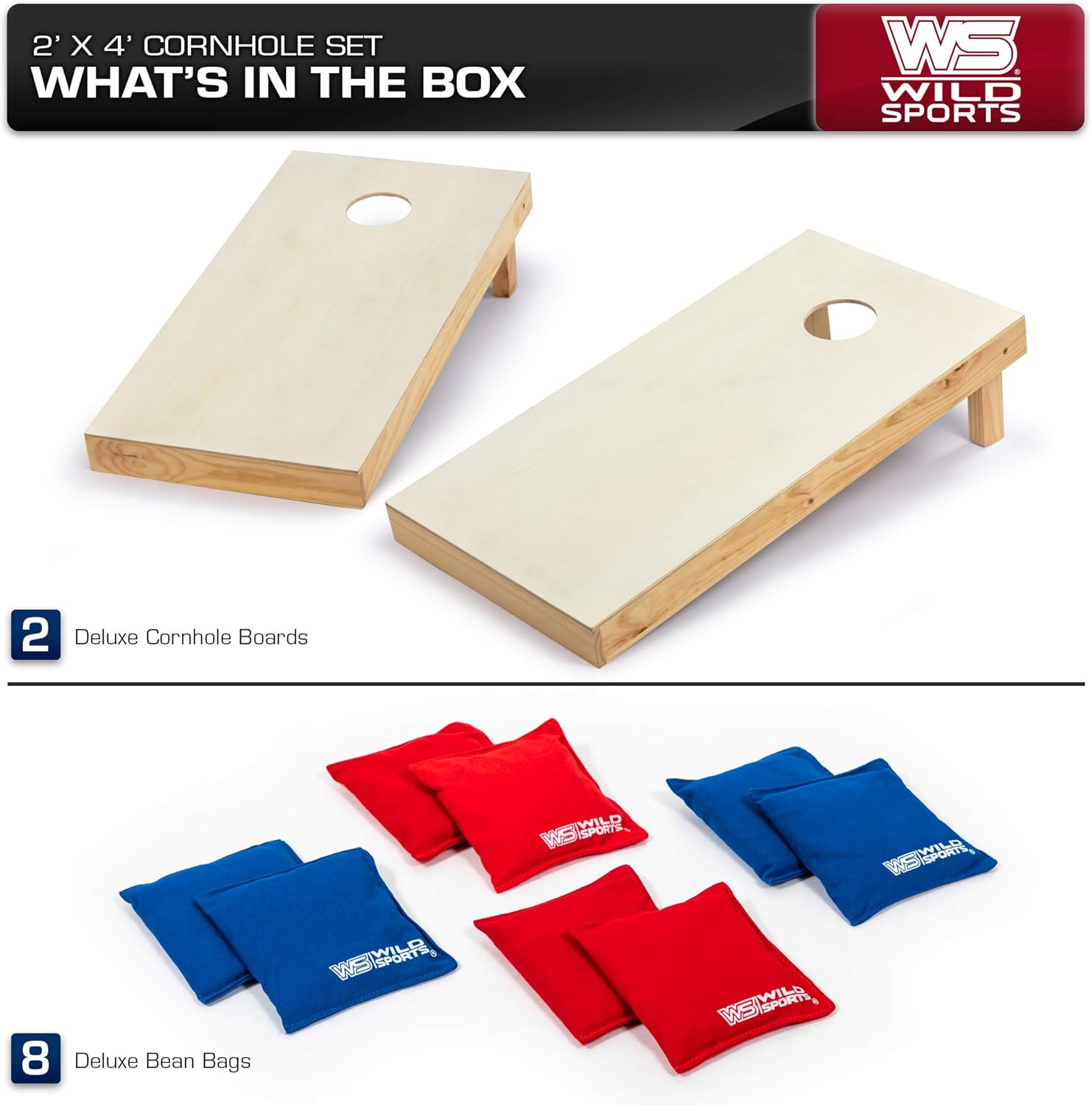 Wild Sports Tournament Cornhole Boards