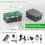 Restmo Extra Large Waterproof Electrical Box IP54 Outdoor Cover 12.6x8.7x5.1 in view 2