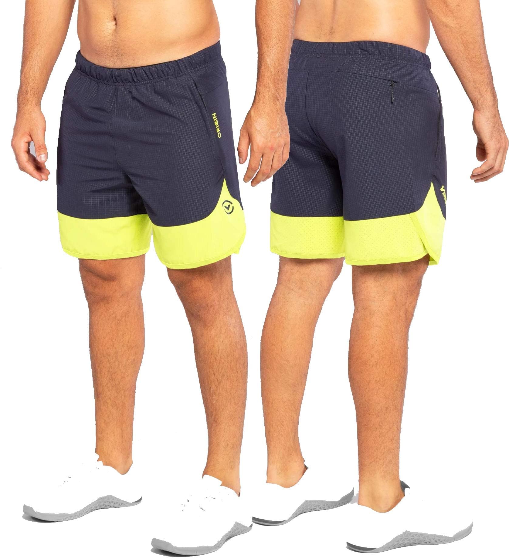 Virus ST8 Origin 2 Active Shorts - Midnight Blue/Lime Punch