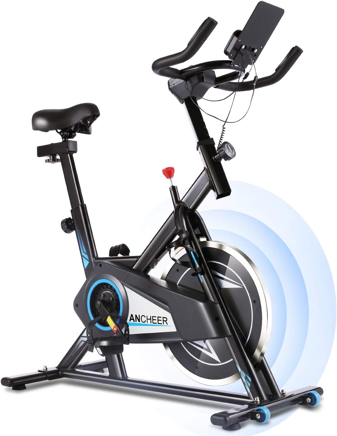 Vélo D'appartement Spinning VejiA - Volant Inertie 6kg - Siège Réglable - 250kg Max - Home Training