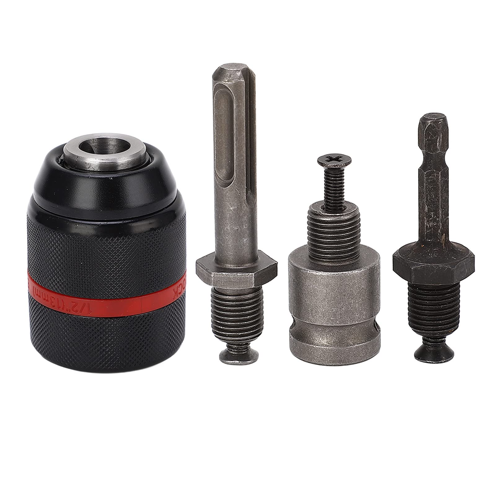 ZAWELIYO Keyless 1/2in Drill Chuck, Self Tightening Drill Chuck for 2-13mm Clamping Range, Convenient Installation (-1011230020312)