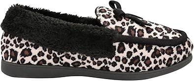 leopard moccasin slippers