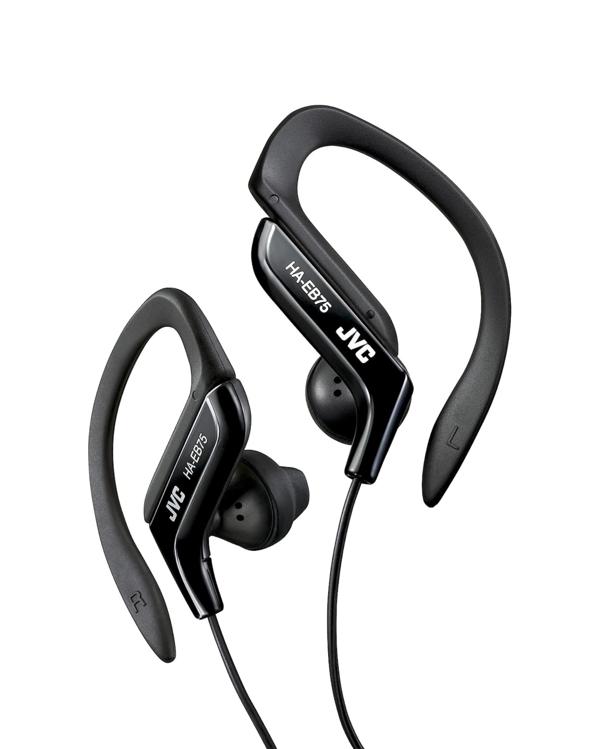 JVC, HA-EB75-BN-U Adjustable Sports Ear Clip Earphones for a (Black)