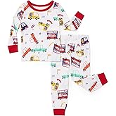 PATPAT Bamboo Viscose Pajama Sets for Toddler Boys & Girls Baby Kids, Ultra-soft Snug fit Pjs Sleepers for Birthday Holiday