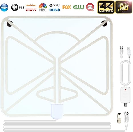 Tv Buddy Antenna 2018 Hd Digital Tv Antenna Kit 80 Mile Range Tv Antenna Powerful Hdtv Amplifier Signal Booster And Tv Adapter Support 4k 1080p All Older Tv For Free Channels Transparent Amazon Co Uk Hi Fi