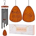 Best Friend Wind Chime - 25.5 Inch Wood & Aluminum Gift For Long Distance Friends, Birthday