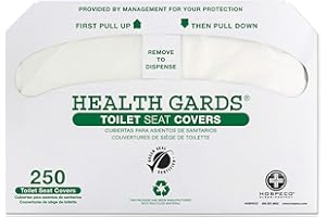 Hospital Specialty Co. GREEN1000 Health Gards Recycled Toilet Seat Covers White 250/PK 4 PK/CT