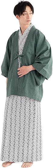 キョウエツ 旅館浴衣セット 4点セット 羽織 旅館浴衣 帯 共紐 メンズ 浴衣 通販 Amazon